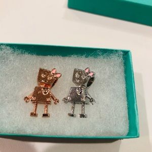 Girl Robot Charms. Bella Bot.